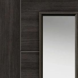 JB Kind Tigris Cinza Pre-Finished Dark Grey Glazed Internal Door alternative
