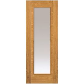 JB Kind Palomino Finished Oak Clear Glazed Internal Door