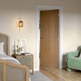 JB Sicily Finished Oak Internal Fire Door alternative