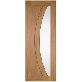 JB Sicily Finished Oak Clear Glazed Internal Door