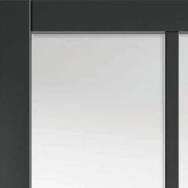 JB Kind Civic Black Urban Industrial 6 Light Glazed Internal Door alternative