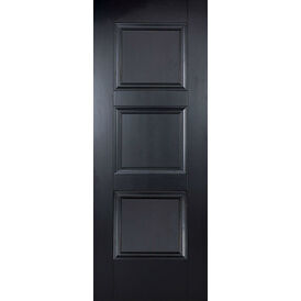 LPD Amsterdam 3 Panel Primed Black Internal Door