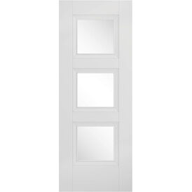 LPD Amsterdam White Primed 3 Light Glazed Internal Door