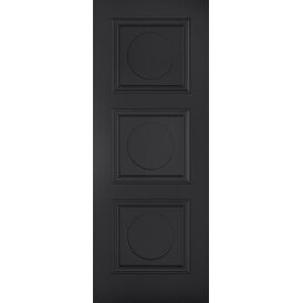 LPD Primed Black Antwerp 3 Panel FD30 Fire Door