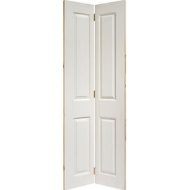 LPD White Moulded Textured 4P Bi-Fold Door