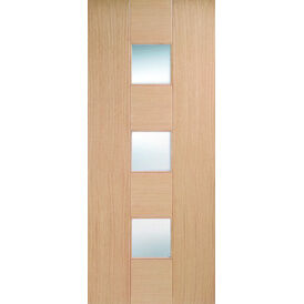 LPD Catalonia Pre-Finished Oak 3 Light Glazed Internal Door