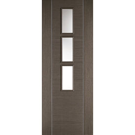 LPD Alcaraz 3 Light Chocolate Grey Glazed Internal Door