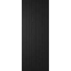 LPD Montreal Vertical Groove Dark Charcoal Pre-Finished Internal Door