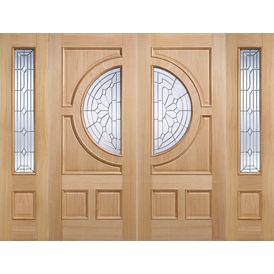 LPD Empress Unfinished Oak Glazed Front Door alternative