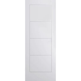 LPD Smooth Moulded Ladder Primed White FD30 Internal Fire Door