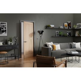 LPD Belize 5 Panel Unfinished Oak Internal Door alternative