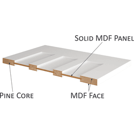 Door Giant Shaker-Style White Primed 4 Panel Internal Door alternative