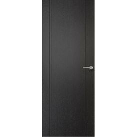 LPD Monaco Inlaid Pre-Finished Black Laminate FD30 Fire Door