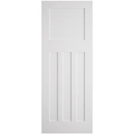 Door Giant Shaker/Edwardian-Style White Primed 4 Panel Internal Door