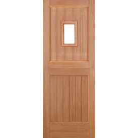 LPD Hardwood M&T Unglazed 1 Light Straight Top Stable Door