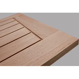 Door Giant Mexicano Oak Veneer 5 Panel Pre-Finished Internal Door alternative