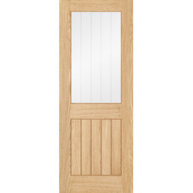 LPD Belize Pre-Finished Oak 1 Light Glazed Internal Door