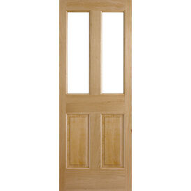 LPD Malton Unfinished Oak 2 Light Unglazed Internal Door