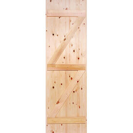 LPD Unfinished Redwood Ledged & Braced Shed Door/Wooden Gate