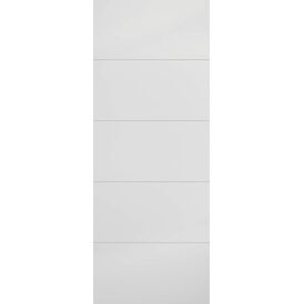 LPD Modern Ladder-Style 5 Panel White Primed Internal Door