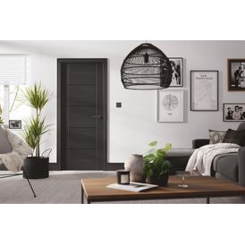 LPD Vancouver 5 Panel Pre-Finished Charcoal Black Internal Door alternative