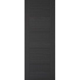 LPD Pre-Finished Charcoal Black Vancouver 5P FD30 Fire Door