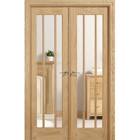 LPD Lincoln W4 Unfinished Oak Room Divider (2031mm x 1246mm)
