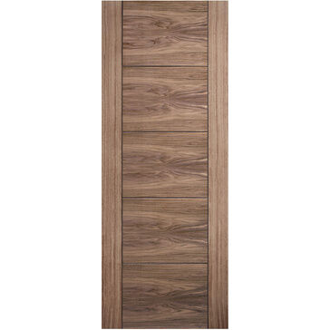 LPD Vancouver Laminated Walnut 5 Panel FD30 Pre-Finished Internal Fire Door