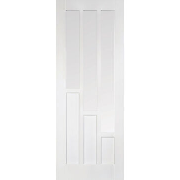 LPD Coventry 3 Light White Primed Glazed Internal Door