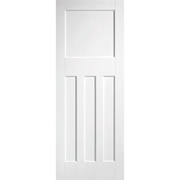 LPD DX 1930s Style 4 Panel White Primed Solid Internal Door