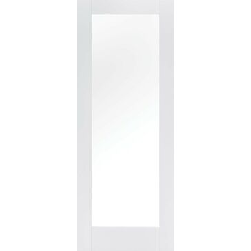 LPD Pattern 10 White Primed 1 Light Glazed Internal Door
