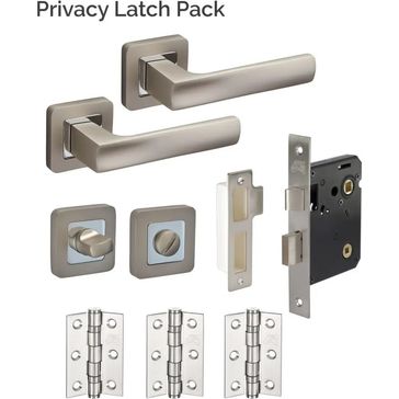 JB Kind Denver Grey Door Handle Latch Pack