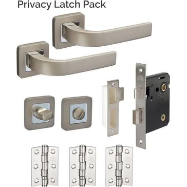 JB Kind Houston Grey Door Handle Latch Pack