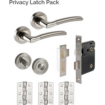 JB Kind Dallas Chrome Door Handle Latch Pack