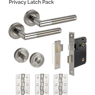 JB Kind Portland Stainless Steel Door Handle Latch Pack