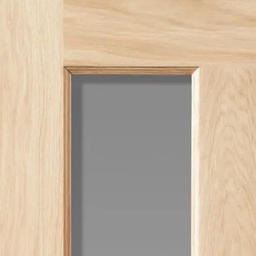 JB Kind Severn Unfinished Real Oak 2 Light Glazed Internal Door alternative