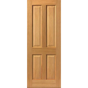 JB Kind Sherwood 4 Panel Classic Real Oak Internal Door
