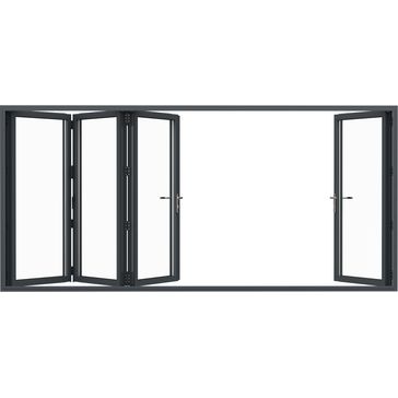 Visofold 1000 Slim Aluminium Bi-Fold Doors - Grey alternative