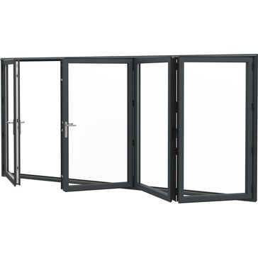 Visofold 1000 Slim Aluminium Bi-Fold Doors - Black alternative