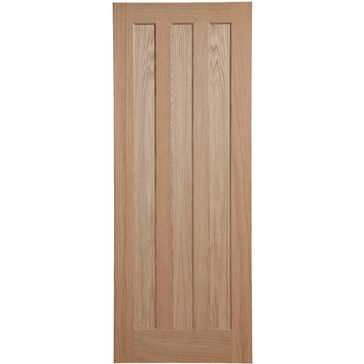 Door Giant Modern Unfinished Oak Veneered 3 Panel Internal Door