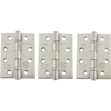 Atlantic 4 Inch Grade 13 Fire Rated Ball Bearing Hinge (Pack of 3)
