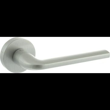 CleanTouch Anti-Bac Forme Milly Door Handle on Round Rose (Pair)