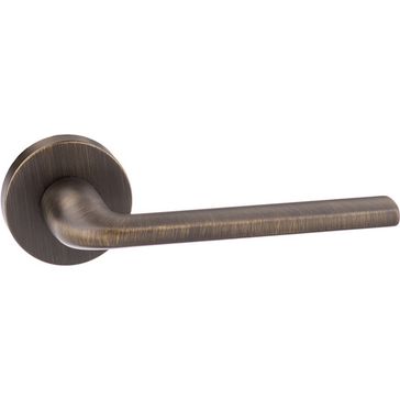 Forme Milly Lever Door Handle on Round Rose (Pair)