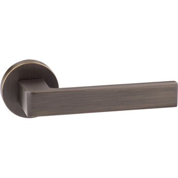 Forme Asti Lever Door Handle on Round Rose (Pair)