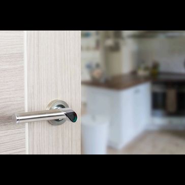 Mediterranean Tunis Satin Nickel/Polished Chrome Lever Door Handle (Pair) alternative