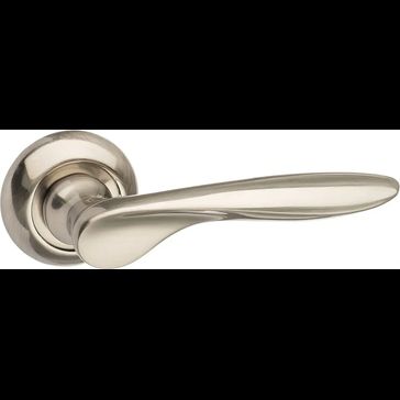 Mediterranean Malta Lever Door Handle on Round 'C' Rose (Pair)