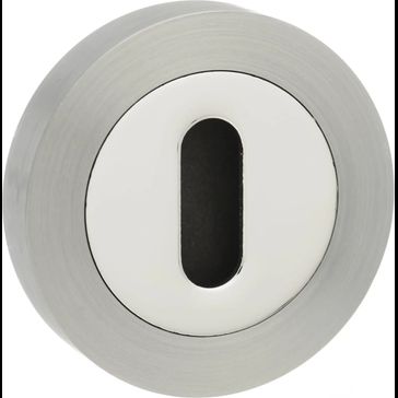 Mediterranean Key Escutcheon on Round Rose (Pair)