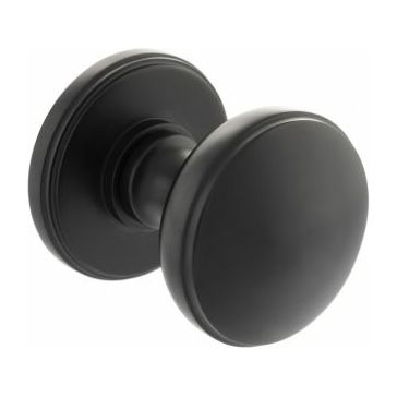 Millhouse Brass Edison Solid Brass Mortice Knob on Round Rose (Pair)