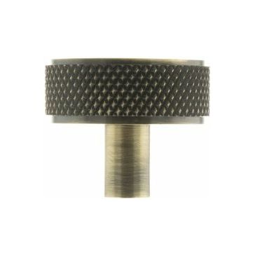 Millhouse Brass Hargreaves Disc Knurled Cabinet Knob