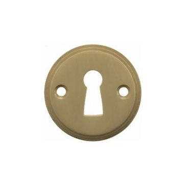 Millhouse Brass Solid Brass Open Key Hole Escutcheon (Pair)